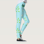 Minimalistisch Lentebloempatroon Leggings (Rechts)