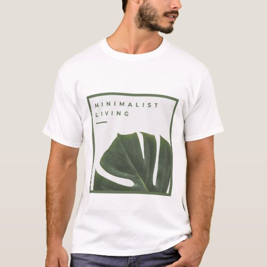 Minimalistisch leven t-shirt (Voorkant)