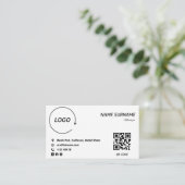 Minimalistisch levendig Visitekaartje ontwerp (Staand voorkant)