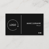 Minimalistisch levendig Visitekaartje ontwerp (Achterkant)