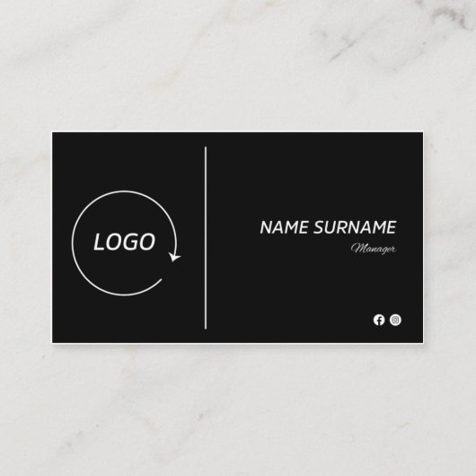 Minimalistisch levendig Visitekaartje ontwerp (Achterkant)