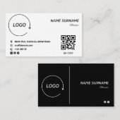 Minimalistisch levendig Visitekaartje ontwerp (Voorkant / Achterkant)