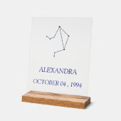 Minimalistisch Libra sterrenbeeld Acryl bord - Per (Hoek)