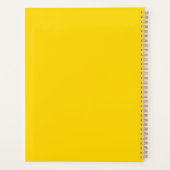 Minimalistisch licht oranje aangepaste tekst jaar  planner (Achterkant)