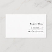 Minimalistisch Licht Pastel Consultant Visitekaart Visitekaartje (Achterkant)
