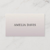 Minimalistisch Licht Pastel Consultant Visitekaart Visitekaartje (Voorkant)