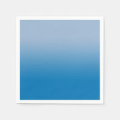 Minimalistisch licht tot donkerblauw verloop servet (Voorkant)