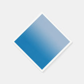 Minimalistisch licht tot donkerblauw verloop servet (Hoek)