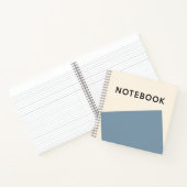 Minimalistisch lichtblauw Notitieboek (Binnen)