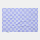 Minimalistisch lichtblauw patroon aangepaste tekst theedoek (Horizontaal)