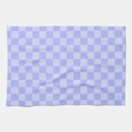 Minimalistisch lichtblauw patroon aangepaste tekst theedoek