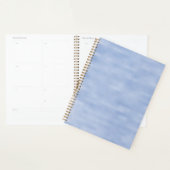 Minimalistisch lichtblauw wit hemelpatroon abstrac planner (Display)