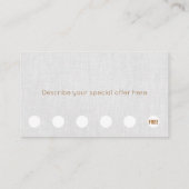 Minimalistisch lichtgrijze linnen 6 Punch Loyalty (Achterkant)