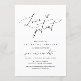 Minimalistisch, Liefde is geduldig, Datumkaart wij Kaart