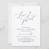 Minimalistisch, Liefde is geduldig, Datumkaart wij Kaart (Voorkant)