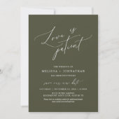 Minimalistisch, Liefde is geduldig, Wijzig de datu Kaart (Voorkant)