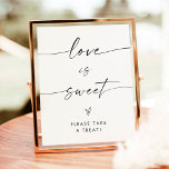 Minimalistisch liefdesgebaar voor de zoete douche poster<br><div class="desc">Deze Love is Sweet Sign is uitgerust met een prachtig moderne, minimalistische elegantie die u kunt weergeven op uw bruiloft of speciale evenement. Bewerk de meeste formuleringen eenvoudig om aan te passen aan je thema! De tekst en de boogkleuren zijn volledig editable -> klik "aanpassen verder"knoop om uit te geven!...</div>