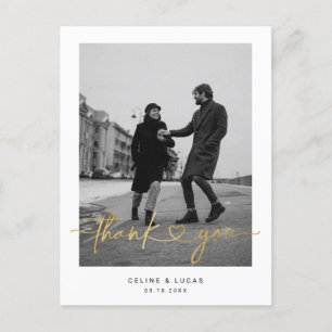 Minimalistisch liefdeshartsweduwschap Hartelijk da Briefkaart