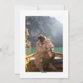 Minimalistisch Liefdeslicht Chanoeka Script 4 Foto Feestdagenkaart (Achterkant)