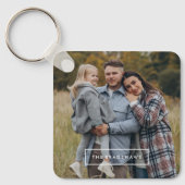 Minimalistisch Lijst gepersonaliseerde foto Sleutelhanger (Voorkant)