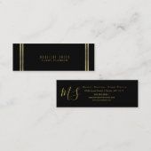 Minimalistisch Lijst met dubbellaagse goudolie Mini Visitekaartje (Voorkant / Achterkant)