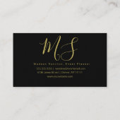 Minimalistisch Lijst met dubbellaagse goudolie Visitekaartje (Achterkant)