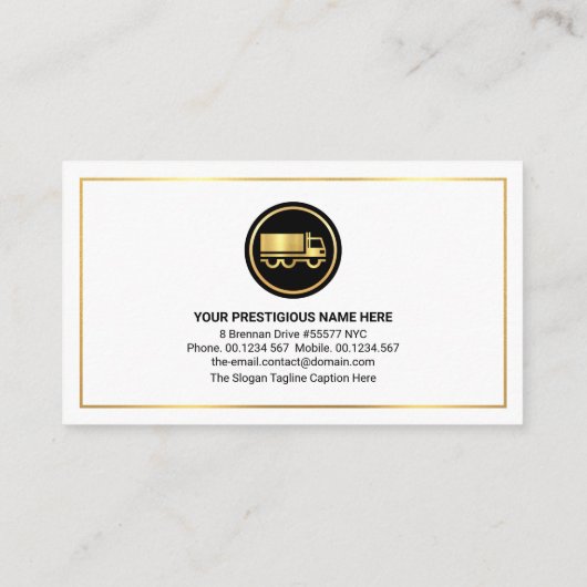 Minimalistisch Lijst van goudgrensgoederen Visitekaartje (Achterkant)