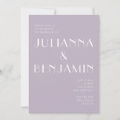 Minimalistisch Lila kunstschildpad met legant puis Kaart (Voorkant)