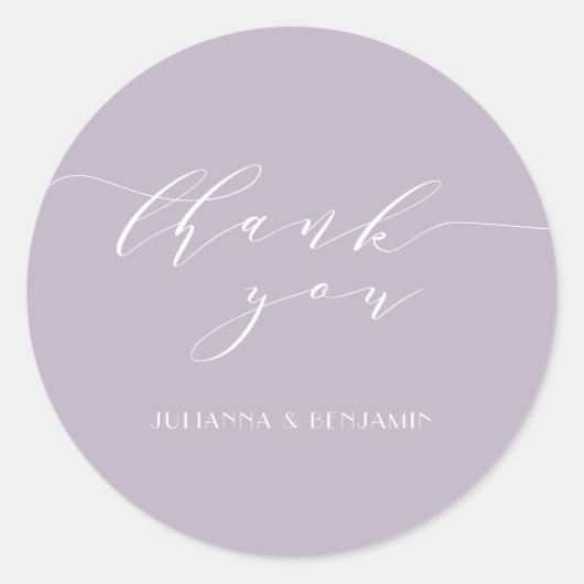 Minimalistisch Lila kunstschildpad met legant puis Ronde Sticker (Voorkant)