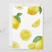 Minimalistisch limonade Baby shower Kaart (Achterkant)