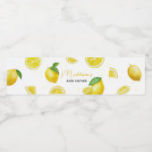 Minimalistisch limonade Baby shower Waterfles Etiket (Enkel label)