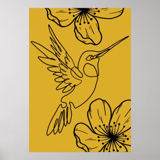 Minimalistisch Line Art Poster (Voorkant)