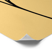 Minimalistisch Line Art Poster (Hoek)