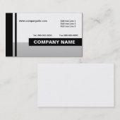 Minimalistisch lineair ontwerp visitekaartje (Voorkant / Achterkant)