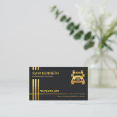 Minimalistisch logistiek transport van Faux Gold S Visitekaartje (Staand voorkant)