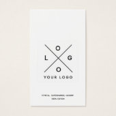 Minimalistisch Logo Business Hang Label Visitekaartje (Voorkant)