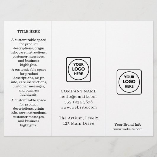 Minimalistisch logo | Eenvoudige aangepaste bedrij (Voorkant)