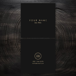 Minimalistisch Logo Elegant monochroom Visitekaart Vierkante Visitekaartje