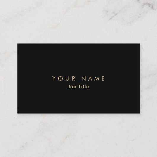 Minimalistisch Logo Elegant monochroom Visitekaart Visitekaartje (Voorkant)