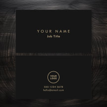 Minimalistisch Logo Elegant monochroom Visitekaart