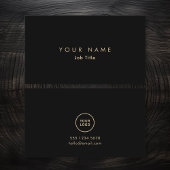 Minimalistisch Logo Elegant monochroom Visitekaart Visitekaartje