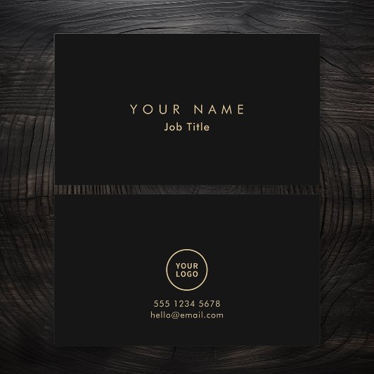 Minimalistisch Logo Elegant monochroom Visitekaart Visitekaartje