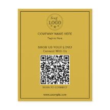 Minimalistisch logo en QR-code zakelijke marketing