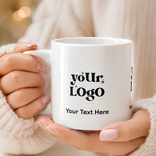 Minimalistisch Logo en Tekst Bedrijf Espresso Kop