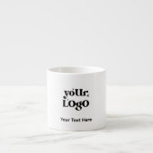 Minimalistisch Logo en Tekst Bedrijf Espresso Kop (Voorkant)
