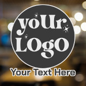 Minimalistisch Logo en Tekst Zakelijk Sticker