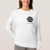 Minimalistisch Logo en Tekst Zakelijk T-shirt (Voorkant)