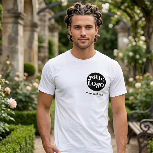 Minimalistisch Logo en Tekst Zakelijk T-shirt