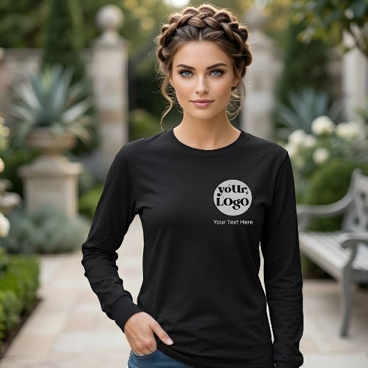 Minimalistisch Logo en Tekst Zakelijk T-shirt