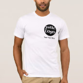 Minimalistisch Logo en Tekst Zakelijk T-shirt (Voorkant)